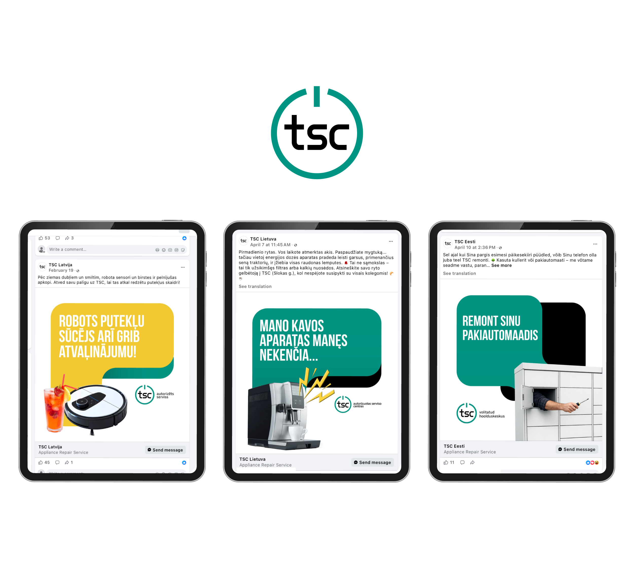 TSC sociālo mediju komunikācija